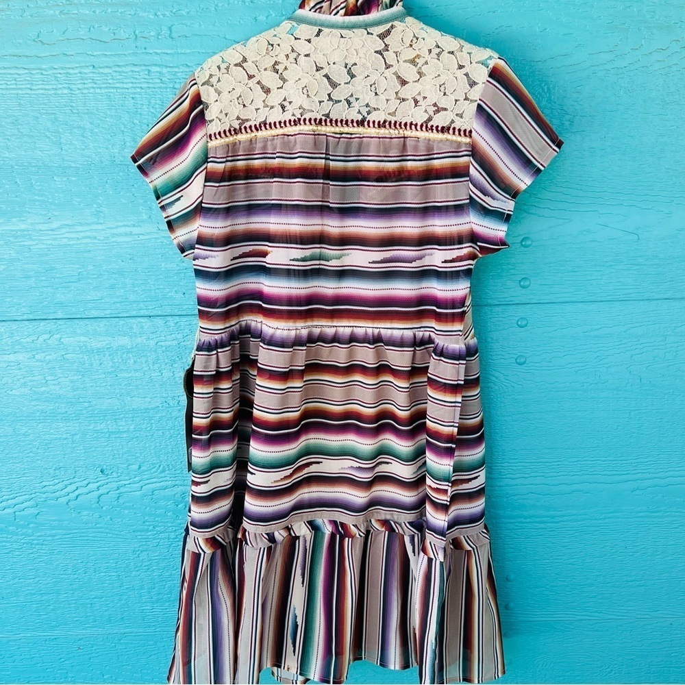 DOUBLE D RANCH SERAPE SANTA RITA FLOUNCE RUFFLE SUNDRESS SIZE SMALL NWT - Picture 8 of 9